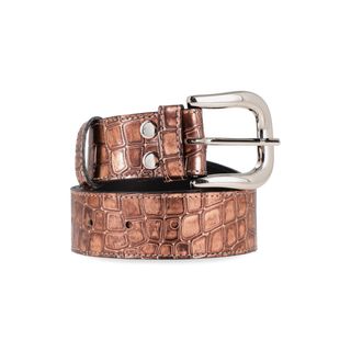 CINTURON TARIFA CROCO COBRE