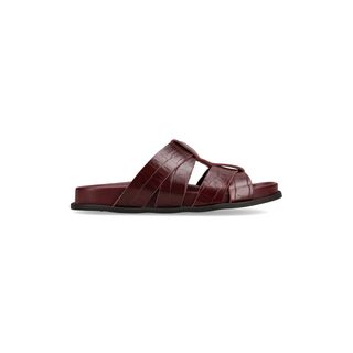 Sandalia LINCE BORDEAUX CROCO
