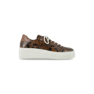 SNEAKER ADELAIDA REPTIL COGNAC