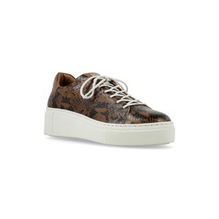 SNEAKER ADELAIDA REPTIL COGNAC