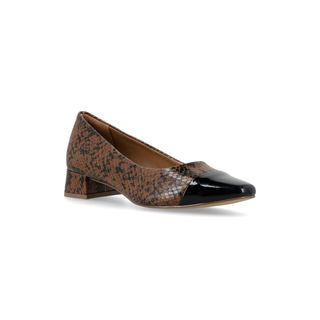 Zapato QUIZ REPTIL COGNAC