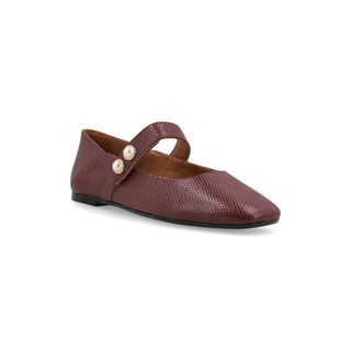 BALLERINA QUINCY REPTIL/BORDEAUX