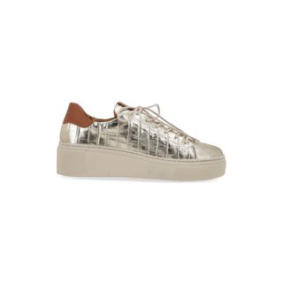 SNEAKER ADELAIDA DORADO/CROCO
