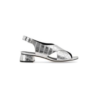 Sandalia VIENA PLATA CROCO
