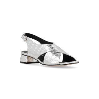 Sandalia VIENA PLATA CROCO