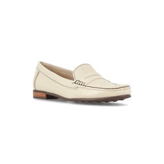 MOCASIN GALGO REPTIL CREMA
